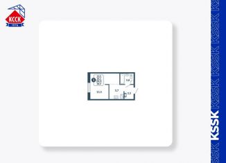 1-комнатная квартира на продажу, 28.3 м2, Киров, улица Анжелия Михеева, 5