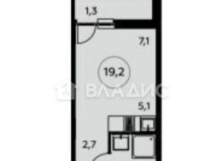 Продам квартиру студию, 19.2 м2, посёлок Коммунарка, улица Потаповская Роща, 20к2, ЖК Белые Ночи