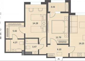 Продаю 2-комнатную квартиру, 66.3 м2, Воронеж