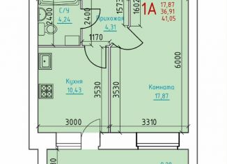 Продается однокомнатная квартира, 41.1 м2, рабочий посёлок Шексна, Исполкомовская улица