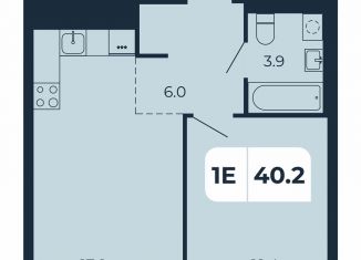 Продажа однокомнатной квартиры, 40.2 м2, поселок Верхнетемерницкий, Орбитальная улица, 16К