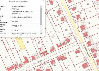 Участок на продажу, 8 сот., Курск, улица Цюрупы, 132