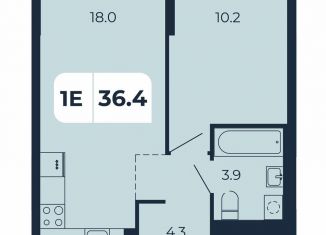 Продам 1-комнатную квартиру, 36.4 м2, поселок Верхнетемерницкий, Орбитальная улица, 16К