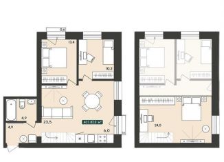 Продается 4-комнатная квартира, 87.3 м2, посёлок Октябрьский, Альпийская улица, 4