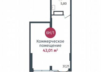Продажа помещения свободного назначения, 43.01 м2, Тюмень, улица Тимофея Кармацкого, 17