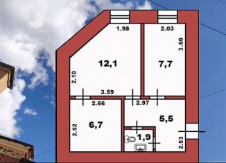 Продаю помещение свободного назначения, 33.9 м2, Санкт-Петербург, метро Улица Дыбенко, проспект Обуховской Обороны, 107
