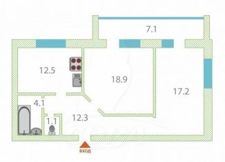 Продам 2-ком. квартиру, 67.6 м2, Тюмень, улица Избышева, 6, ЖК Нефтяник