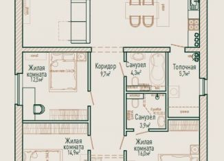 Продаю дом, 108.7 м2, поселок Темерницкий, 1-я Лучистая улица