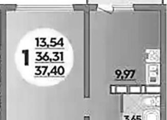 Продается однокомнатная квартира, 37.4 м2, Ростов-на-Дону, ЖК Платовский, улица Тимофеева, 9