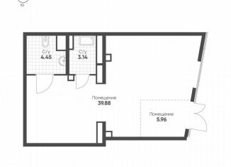 Продается помещение свободного назначения, 53.43 м2, Казань, улица Гаврилова, 7к1, Ново-Савиновский район