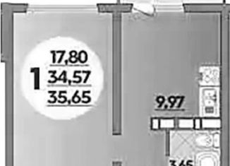 Продам 1-ком. квартиру, 35.7 м2, Ростов-на-Дону, ЖК Платовский, улица Тимофеева, 9