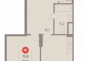 Продам 1-комнатную квартиру, 51.5 м2, Люберцы, Октябрьский проспект, 28А