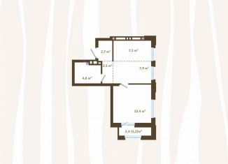 Продается 2-комнатная квартира, 39.2 м2, Новокузнецк, улица Зорге, 17