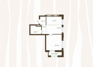 Продается двухкомнатная квартира, 39.2 м2, Новокузнецк, улица Зорге, 17