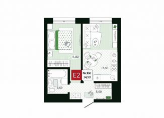 Продаю 1-ком. квартиру, 34.9 м2, Тула