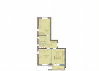 Продам двухкомнатную квартиру, 56.2 м2, Краснодар, микрорайон 9 километр