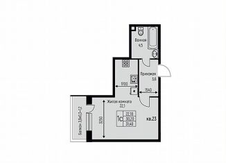 Продается квартира студия, 31.4 м2, посёлок Берёзовый, улица имени А.Н. Лодыгина, 6к6