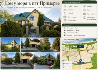 Продаю дом, 319.7 м2, Калининградская область, Полевая улица