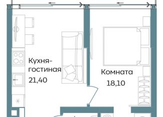 2-комнатная квартира на продажу, 62.57 м2, Саки
