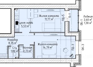 Продается 2-ком. квартира, 46.1 м2, Киров