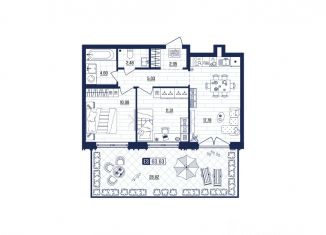 Продажа квартиры, 63.63 м2, Тула