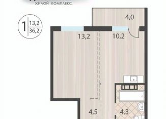 Продажа однокомнатной квартиры, 36.2 м2, Иркутская область