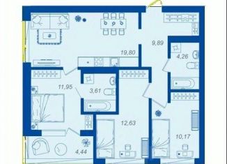 Продажа 3-ком. квартиры, 74.53 м2, Брянская область