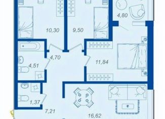 Продам 3-ком. квартиру, 68.45 м2, Брянская область