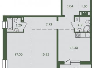 Продам 2-комнатную квартиру, 71.31 м2, Иркутск