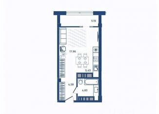 Продаю 1-комнатную квартиру, 27.5 м2, Челябинск, улица Энгельса, 6, Центральный район