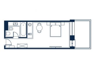 Продажа 1-комнатной квартиры, 35.02 м2, Краснодарский край