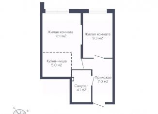 Продается 2-ком. квартира, 37.4 м2, Пермский край