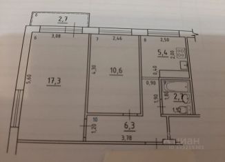 Продается двухкомнатная квартира, 42.3 м2, Самара, метро Спортивная, Центральная улица, 7