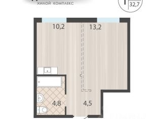Продажа 1-ком. квартиры, 32.7 м2, Иркутская область