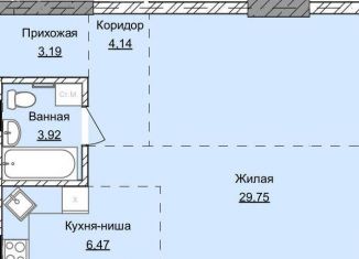 Продам однокомнатную квартиру, 48 м2, Ижевск, улица Карла Маркса, 259, ЖК Республика