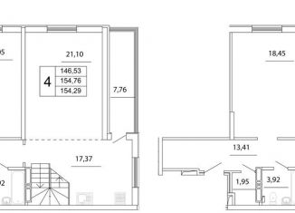 Четырехкомнатная квартира на продажу, 173.5 м2, Самара, улица Дыбенко, 5
