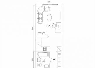 Продам 1-комнатную квартиру, 29.1 м2, Кемерово, Заводский район, жилой комплекс Парковый, 3