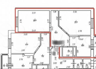 Продается 2-ком. квартира, 74 м2, Казань, улица Четаева, 14Ак2, ЖК Золотая Середина