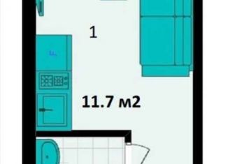 Продам 1-комнатную квартиру, 12 м2, Москва, улица Космонавтов, метро ВДНХ