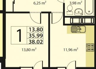 Аренда 1-комнатной квартиры, 38 м2, Санкт-Петербург, улица Катерников, 5к1, ЖК Линкор