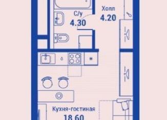 Продается 1-комнатная квартира, 27.1 м2, Москва, улица Бочкова, 11, улица Бочкова