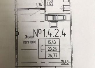 Квартира на продажу студия, 23 м2, поселок Бугры, Воронцовский бульвар, 5к2, ЖК Мурино 2017