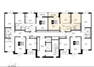 Продается 2-комнатная квартира, 53 м2, Люберцы, ЖК 1-й Лермонтовский