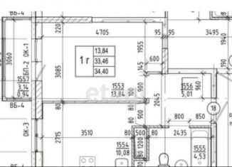 Продается однокомнатная квартира, 34.4 м2, Ульяновск, улица Народного учителя Латышева, 13, ЖК Сиреневый