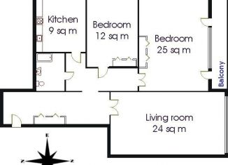 3-ком. квартира в аренду, 100 м2, Москва, Гагаринский переулок, 24/7с1, Гагаринский переулок