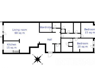 Аренда 3-ком. квартиры, 183 м2, Москва, Хилков переулок, 1, Хилков переулок