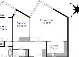 Сдам 3-комнатную квартиру, 130 м2, Москва, Ружейный переулок, 3, Ружейный переулок