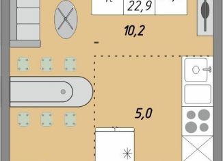 Продажа 1-комнатной квартиры, 24.9 м2, Оренбург, жилой комплекс Осенний Лист, 1, ЖК Осенний Лист