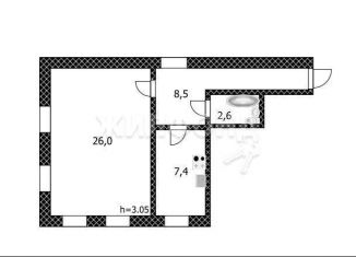 Продаю 1-комнатную квартиру, 44.5 м2, Барнаул, улица Никитина, 130, Центральный район