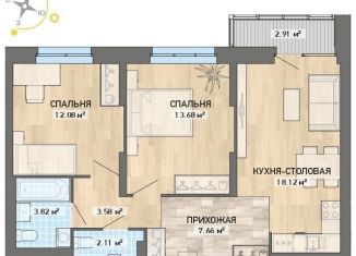 Продам 2-комнатную квартиру, 64 м2, Екатеринбург, ЖК Просторы